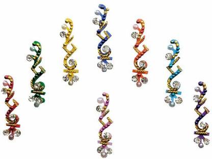 Comet Busters Party Wear Designer Bindi Forehead Multicolor Bindis