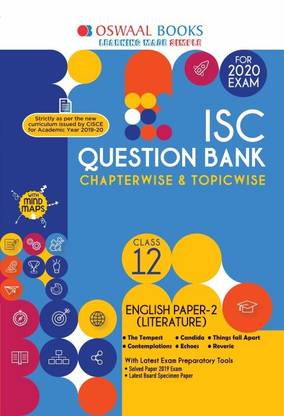 Oswaal Isc Question Bank Class 12 English Paper-2, Literature Chapterwise & Topicwise (for March 2020 Exam)