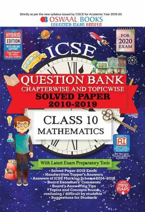 Oswaal Icse Question Bank Class 10 Mathematics Chapterwise & Topicwise