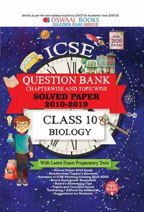 Oswaal Icse Question Bank Class 10 Biology Chapterwise & Topicwise