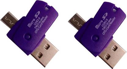 OXZA SET OF 2 USB 2.0 TWO IN ONE Micr Card Reader