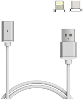 Wifton Magnetic Charging Cable 3.1 A 1.5 m I 124-USB metal and data sync,one match two plug,Micro USB & type-c plug 2 in 1 for all android system,support fast