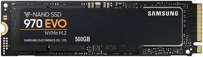 Samsung 970 500 GB Laptop, Desktop Black M.2 Internal Solid State Drive (SSD) (970 Evo NVMe M.2)