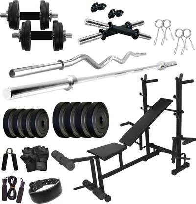 FITZON 42 kg PVC COMBO 36-WB-SL Home Gym Combo