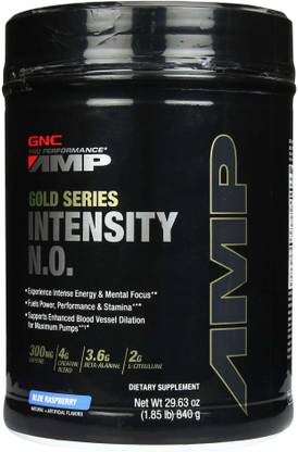 GNC AMP Gold Series Intensity N.O.- Caffeine, Creatine, Beta-Alanine, L-Citrulline Creatine