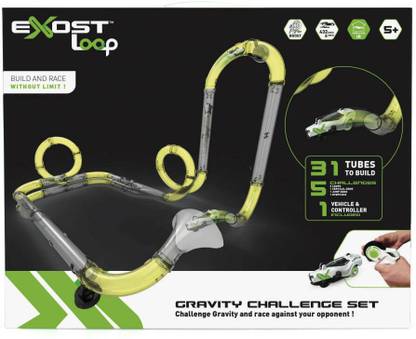 Silverlit Exost Loop Gravity Challenge Set with remote controlled car ( 1 number) and maximum speed 8KM/H