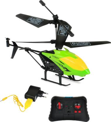Deltro New Durable Structures Design Remote Control Flying Helicopter (Green)