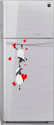 Devil designs 63 cm Refrigerator Sticker - Loving Sheep Memes Decorative Self Adhesive Sticker