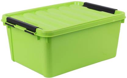 The Quirk Box Multipurpose Storage Box with LID - 20 litres (Green Multipurpose Storage Box with LID - 20 litres 20 L Drum