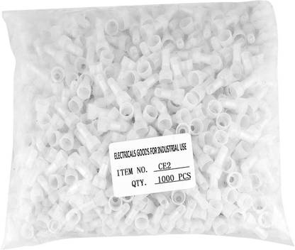 lkc Joints CE2 Plastic Wire End Cap Terminals Crimp Closed End Wire Connectors CAP Wire Connector