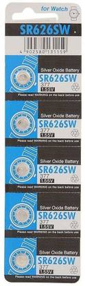 Power Light LR 626 SW / SR 626 SW / Button Cell  - Pack of 5 cells  Battery