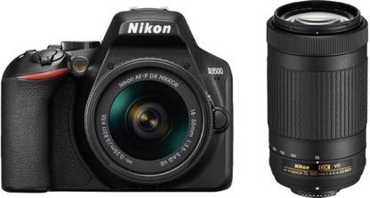 NIKON D3500 l DSLR Camera Body with 18-55 mm f/3.5-5.6 G VR and AF-P DX Nikkor 70-300 mm