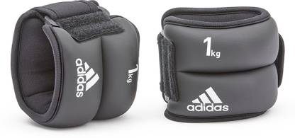 ADIDAS Ankle/Wrist Weights - 1kg Black Ankle & Wrist Weight, Wrist Weight, Ankle Weight