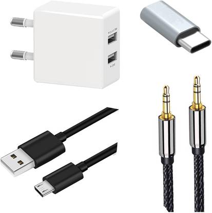 OTD Wall Charger Accessory Combo for Yu Yunique Plus, Yu Yuphoria, Yu Yureka, Yu Yureka 2