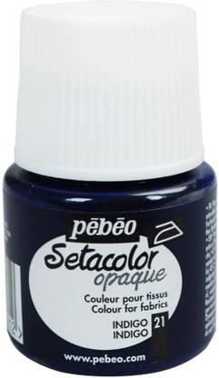 PEBEO Setacolor Fabric Paint - 45 ml bottle - Setacolor Opaque Indigo (21)