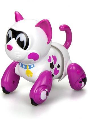 Silverlit YCOO Mooko- Your Kids lively Robotic Pet ( Kitten) with Touch Control, Realistic Pet Sound, Funny Poses.