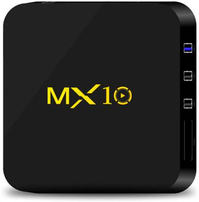 TECHGEAR MX10 4 + 32G Android 8.1 Pie Smart TV BOX Quad Core Media Player USB 3.0 Support WiFi 100M LAN 3D 4K HDR,Smart TV Box with 2.4G Remote Media Streaming Device