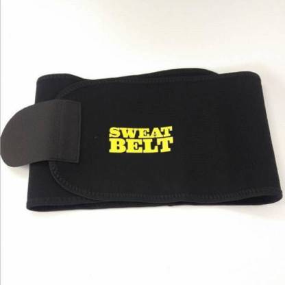 DEEPAK Dkri Free Size hot shaper Sweet Sweat Yoga Body Wrap for waist Slimming Belt Waist Trimmer Belt Fat Burner Belly Sweat Tummy Yoga Body Wrap for waist Slimming Belt (Black) Slimming Belt Slimming Belt