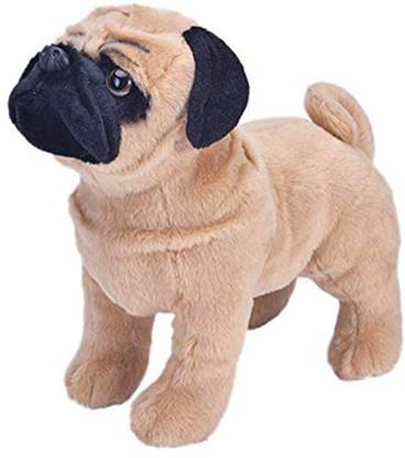 Glitter Collection Dog Pug Dog Soft Plush Toy  - 5 cm