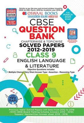 Oswaal Cbse Question Bank Class 9 English Language and Literature Chapterwise & Topicwise?