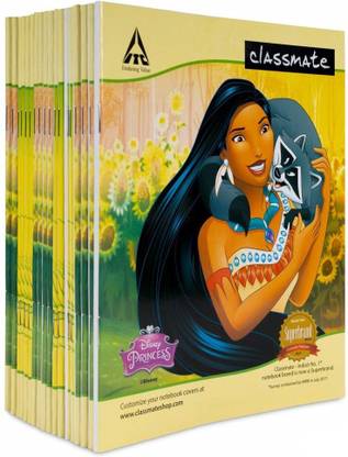 Classmate Disney Princess Regular Notebook Single Rule 92 Pages