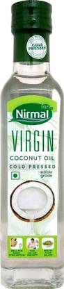 KLF Nirmal Virgin Cold Presssed Coconut Oil Glass Bottle