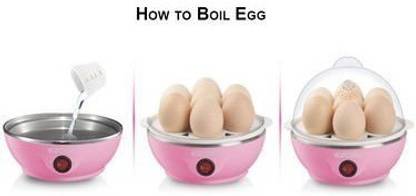 DN BROTHERS Egg Boiler 7 Egg Single layer DN68 Egg Cooker, Egg Boiler, Egg Poacher Electric, Egg Steamer (Multicolor)DN68 Egg Cooker