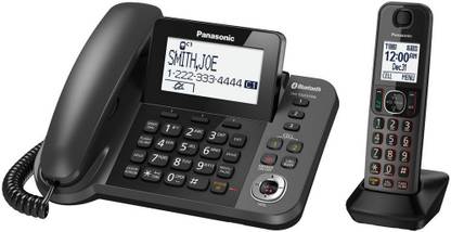Panasonic KX-TGF380M DECT 6.0 1.9GHz Link2Cell(R) 1-Line Corded/Cordless with TAD (1 Cordless Handset) Corded & Cordless Landline Phone
