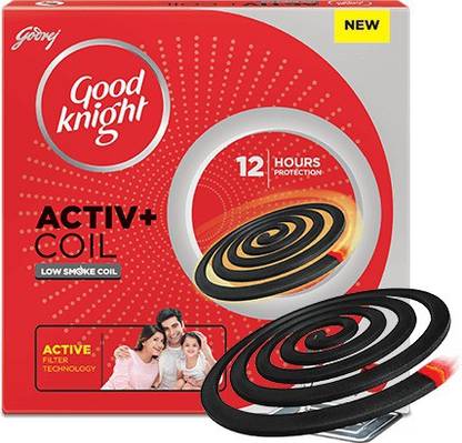 Good Knight Activ+ Low Smoke Coil (Pack of 10)