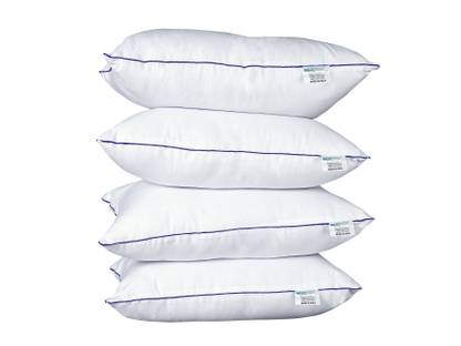 Wellgreen Polyester Fibre Solid Sleeping Pillow Pack of 4