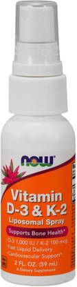 Now Foods Vitamin D3 & K2 Liposomal Spray -- 2 fl oz