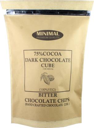 Minimal Dark Chocolate Cube 75% Cocoa,Vegan]_1 Kg Truffles