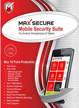 Max Secure 1 Device 1 Year Mobile Security for Android (Email Delivery - No CD)