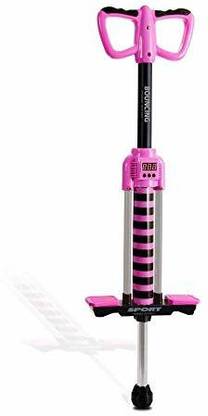 Sardar Ji Toys Super Safe Counting Pink Pogo Stick with Music