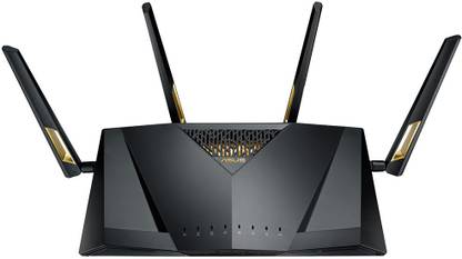 ASUS RT-AX88U Gaming Router 2.4 GHz, 5 GHz 6000 Mbps Wifi Speed Dual Band External Antenna Access Point Mode