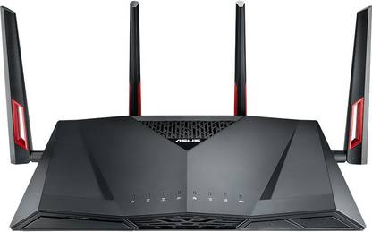 ASUS RT-AC88U Gaming Router 2.4 GHz, 5 GHz 3200 Mbps Wifi Speed Dual Band External Antenna Access Point Mode