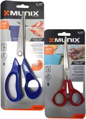 munix Majestic Basket Multipurpose Stainless Steel Home /Office/ Industry/ School Scissors GL-2185/ 2170 Scissors