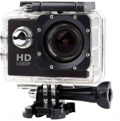 ROBMOB Action Shot 1080P 12MP 2.0” LCD Touch Screen Sports and Action Camera  (Black 12 MP) Sports and Action Camera