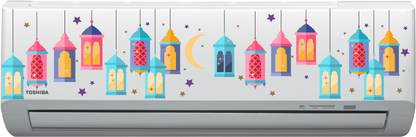 Creatick Studio 20 cm Air Conditioner Sticker - Islamic Vintage Art Lamp - Decorative AC - Sticker (20 cm x 90 cm) Self Adhesive Sticker