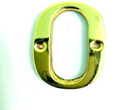 Robin Export Company 2 Inch Number 0 Sign