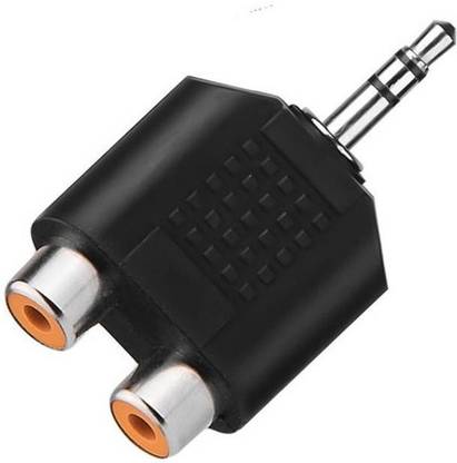 Tech-X RCA Audio Video Cable 0.01 m Audio Jack Connector Converted RCA Female to 3.5mm Aux Stereo Male