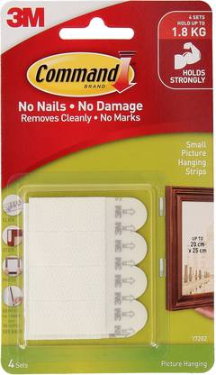 Command Command Small Picture Hanging Strips , 8 strips Hook Hook 1