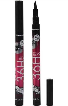 YANQINA 36H waterproof Eyeliner Pack of 2 2 ml