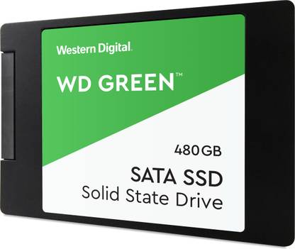 WESTERN DIGITAL GREEN 480 GB Desktop Green SATA III Internal Solid State Drive (SSD) (WDS480G2G0A)