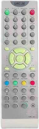 LipiWorld URC-26 Universal Remote ( Works with All Most  TV ) Compatible for  TV VIDEOCON Remote Controller