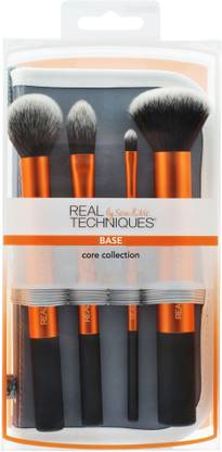 Real Techniques Core Collection Hand Cut Hair Design Makeup Brush Set