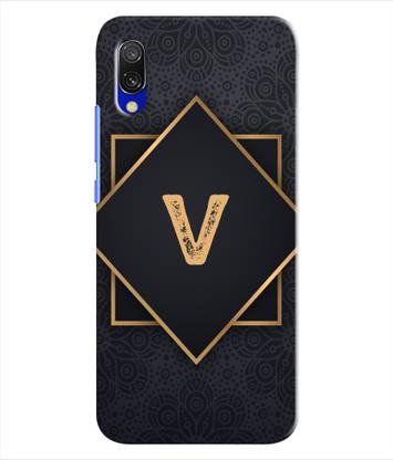 XPRINT Back Cover for Redmi 7 - Alphabet V