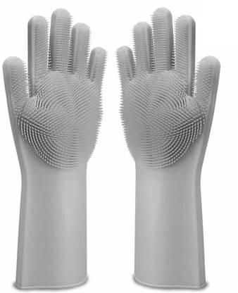 ShopiMoz magic silicon Household cleaning gloves Wet and Dry Glove