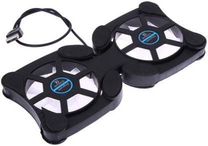 FRNDZMART Portable Laptop Cooling Pad | Double Fan Laptop Stand 2 Fan Cooling Pad