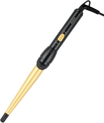 ROZIA Curling iron, Instant Heat Hair Curler Wand with PTC Fast Heating Technology, Salon Temperature Performance,Automatic, Professional Curling Iron Electric Hair Curler